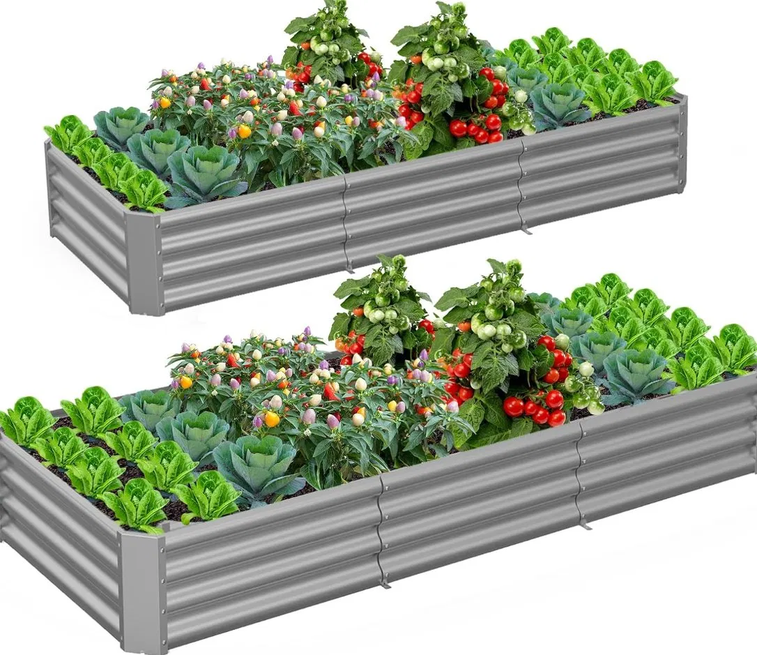 Stackable Metal Garden Bed for Vertical Gardening