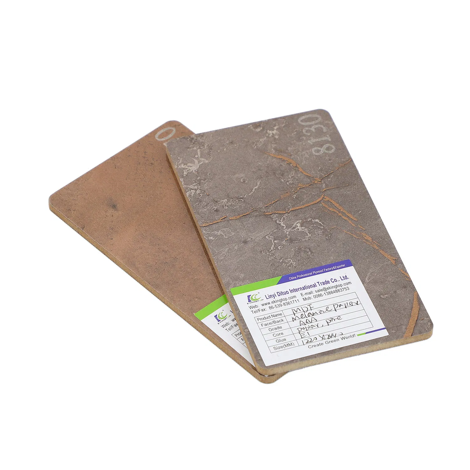 Melamine MDF 18mm Thickness for Furniure Grade