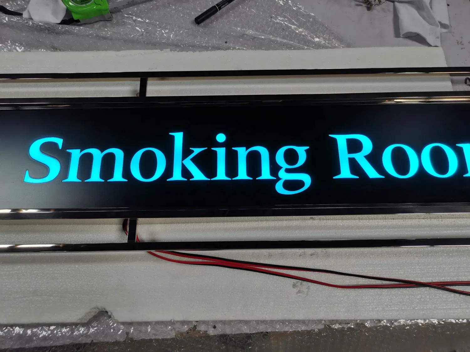 Hotel Smoking Room Sign Board 3D LED Sign