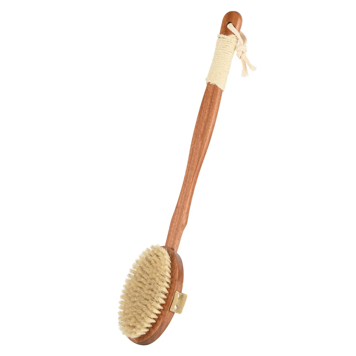 Wooden Bath Brush, Bamboo Long Handle Back Scrubber Brush, Dry Body Brush, Eco Friendly Bath Brush, Body Washing Brush, Natural Body Brush