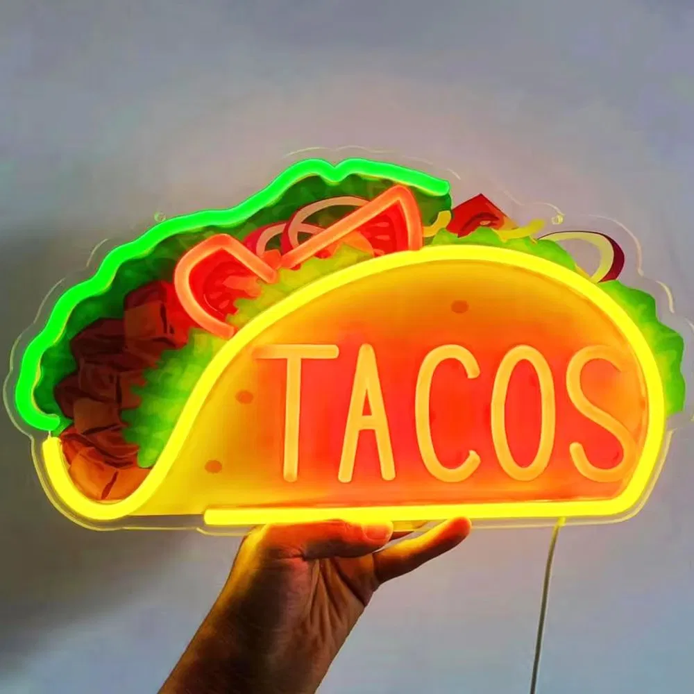 Custom Logo Neon Signs UV Printed Neon Free Design Customized LED Neon Light up Sign