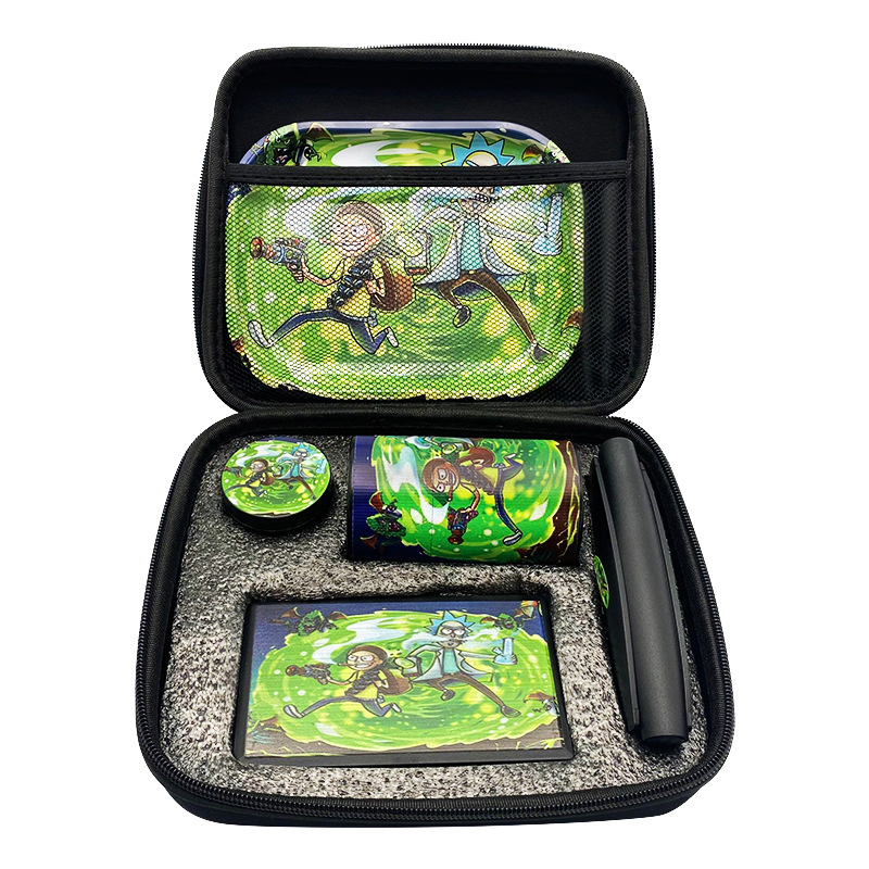 Multi-Pattern Portable Smoking Set Multi-Series Pipe Set Cigarette Tray Smoke Grinder