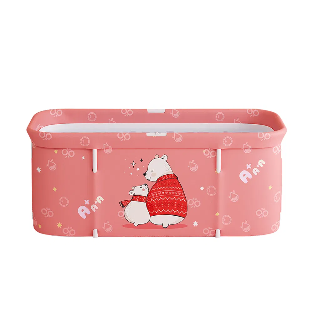 Переносная ванна розовая для взрослых