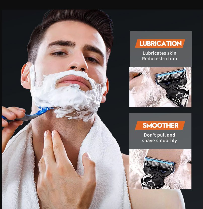 Online Wholesale and Retail Men Shaving Mousse 60ml Men's Shaving Gel Mild Men's Shaving Cream Beard Styling Moisturizing Cream Foam Beard for Shaving