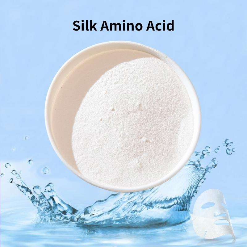 100% Pure Hydrolyzed Silk Protein Silk Amino Acids 90% White Powder
