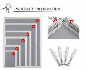 25mm Profile Silver Round Corner Snap Frame