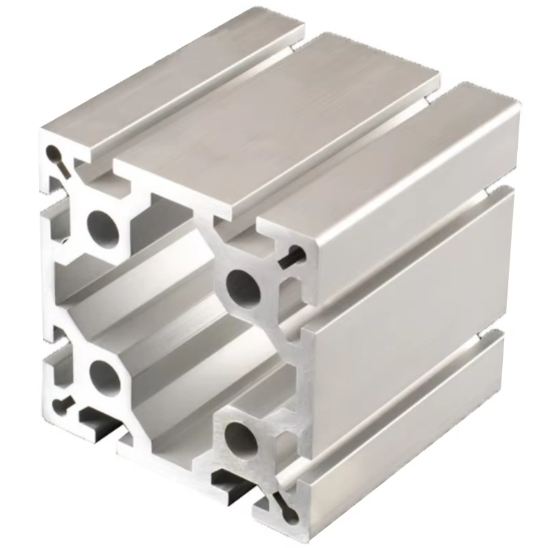 China Reliable Factory's 100X100 Heavy Duty 6000 Series Industrial Aluminum Extrusion Profile Anodized Square Welding Punching