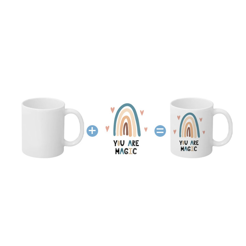 Sublimation Ceramic White Mugs Coffee Cups 11oz AAA