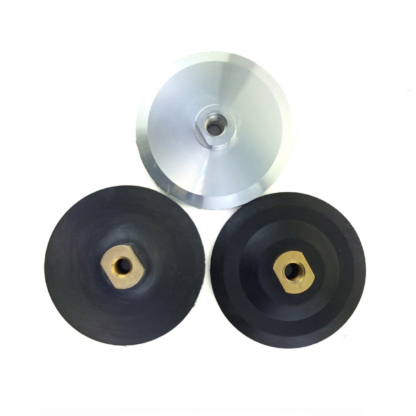 Stone Wet Polisher Polishing Metal Rubber Backer Pads