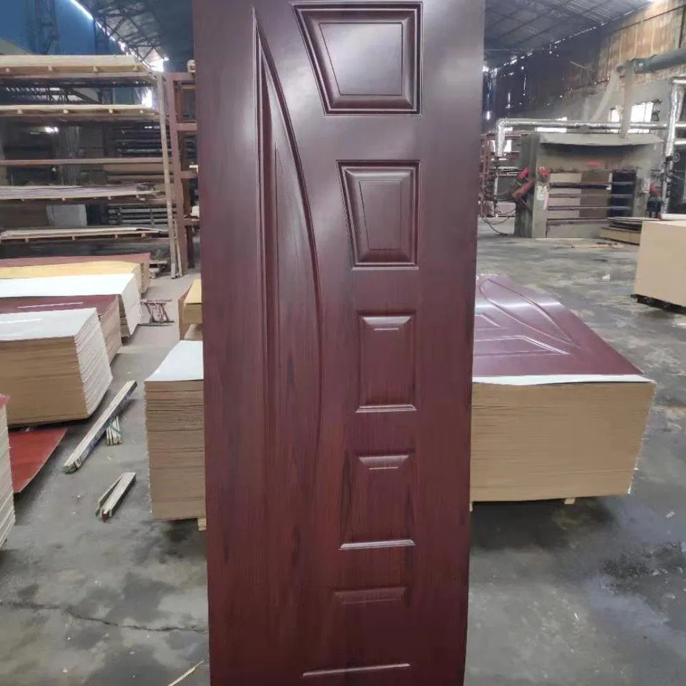 New Patterns Molded Melamine Door Skin with Moulded Door Plank
