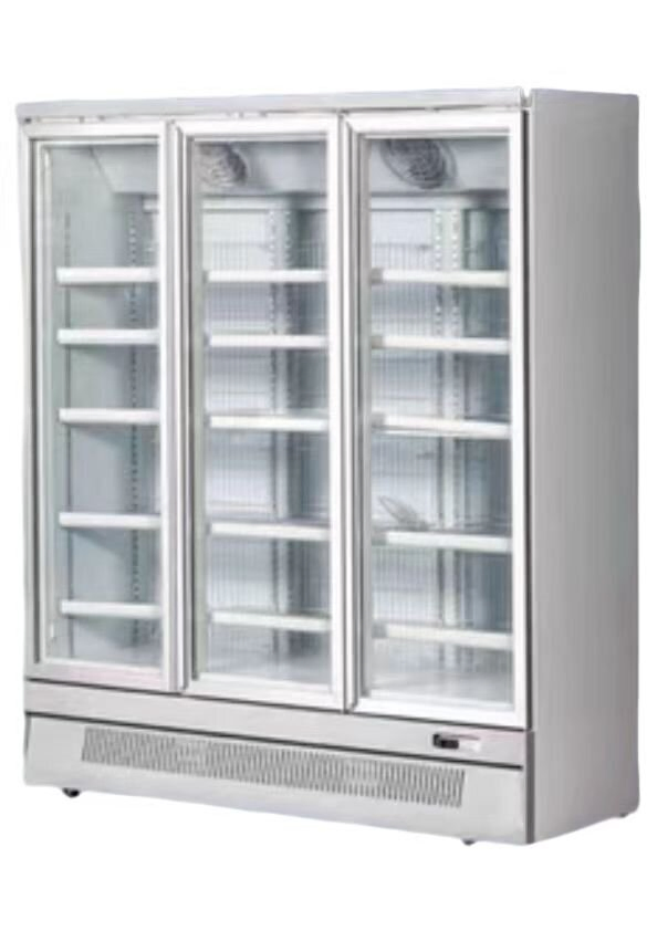 Commercial Vertical Deep Freezer Refrigerator with Glass Door
