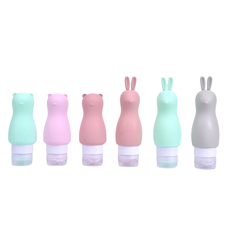 Portable Cute Refillable Travel Silicone Empty Bottles Lotion Sub-Bottling Tube