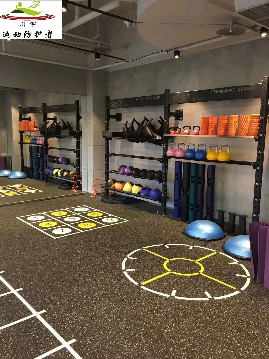 Factory-Production EPDM&SBR Fitness Room Floor Gym Rubber Floor for Fitness Room
