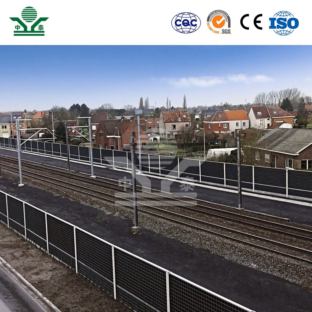 Zhongtai Sonic Sound Barrier China Factory Sheet Echo Barrier 2500*500mm Railway Noise Barrier