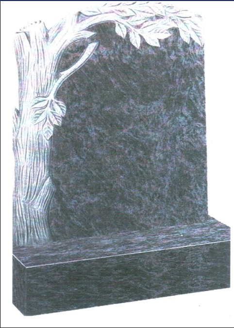Natural Stone Azul Macaubas Blue Quartzite Monument for Cremetery Garden Memorial/Dead