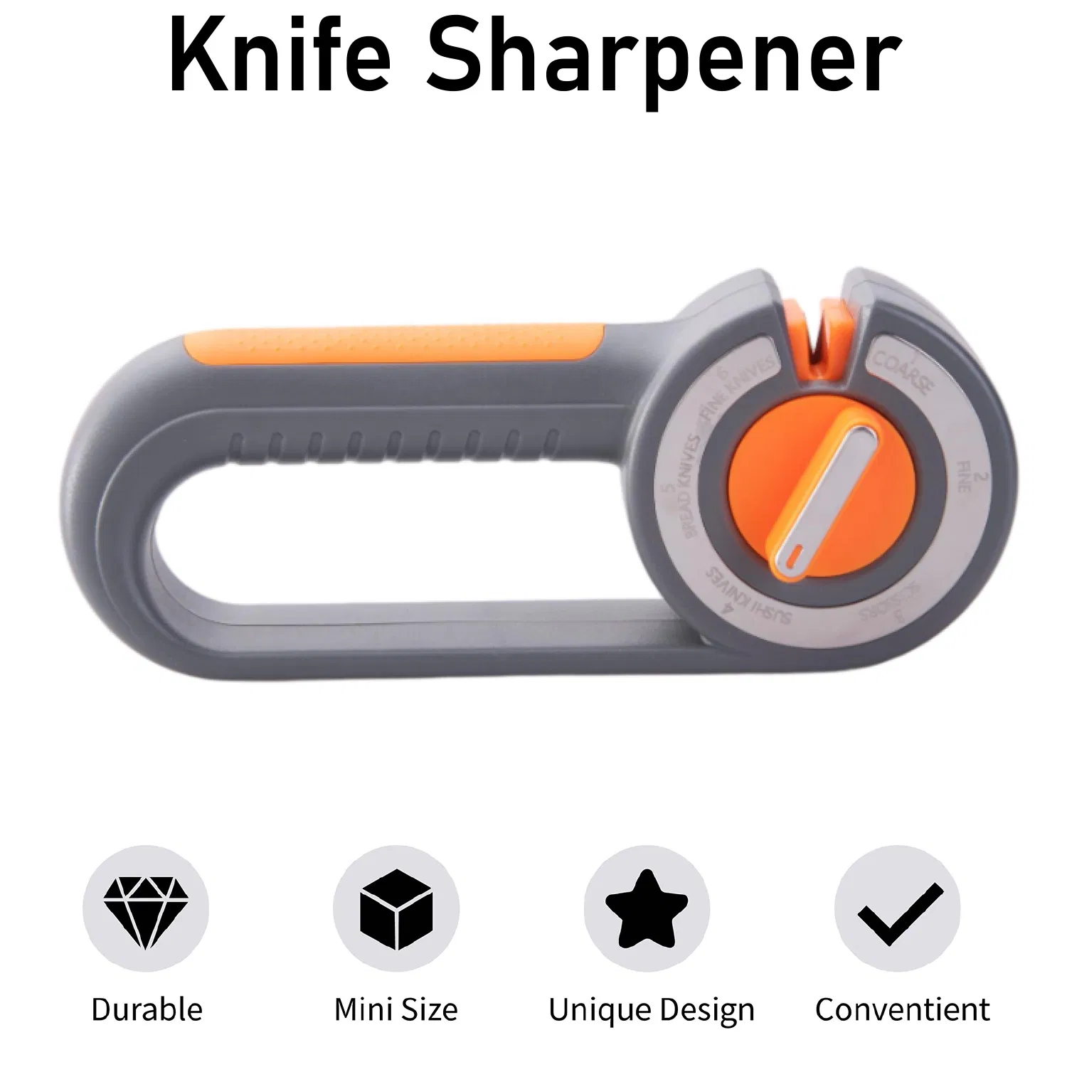 Diamond Knife-Sharpener Adjustable 25-34-Degree Multi Mode Scissor Bread Sushi Knife Tool