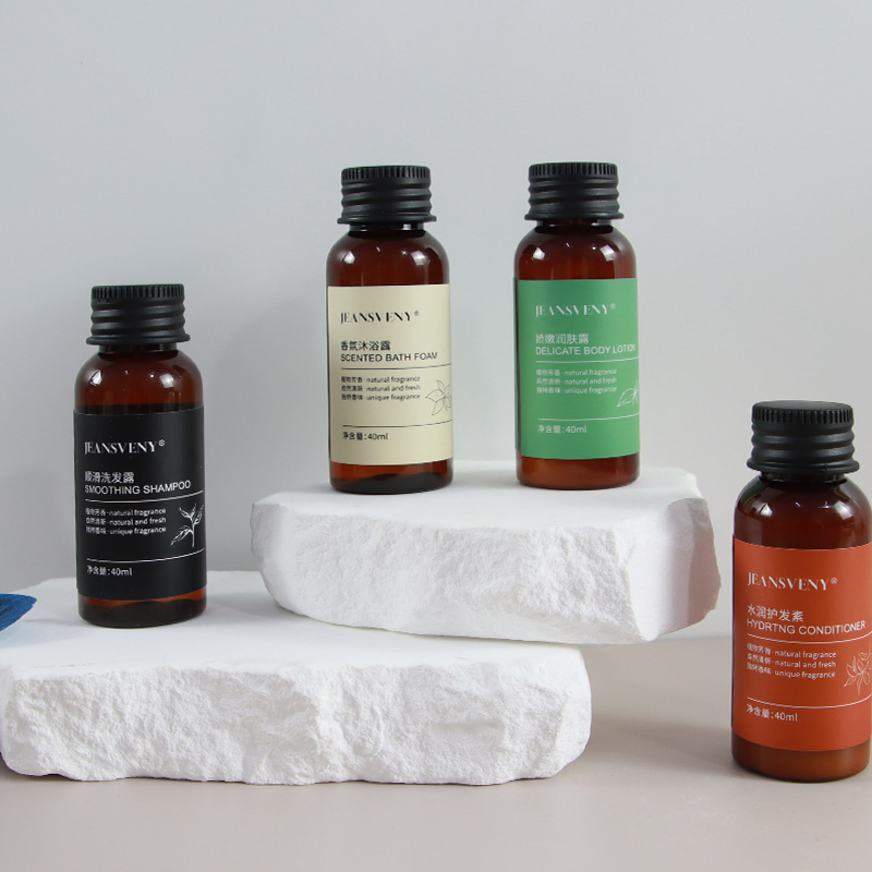 Customizable 40ml Hotel Shampoo Shower Gel Hair Conditioner Body Lotion Economic Hotel Amenities Hotel Toiletries Wholesale Customization