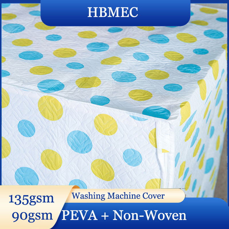 Yellow Flower Washing Machine Cover High Quality 135GSM 90GSM