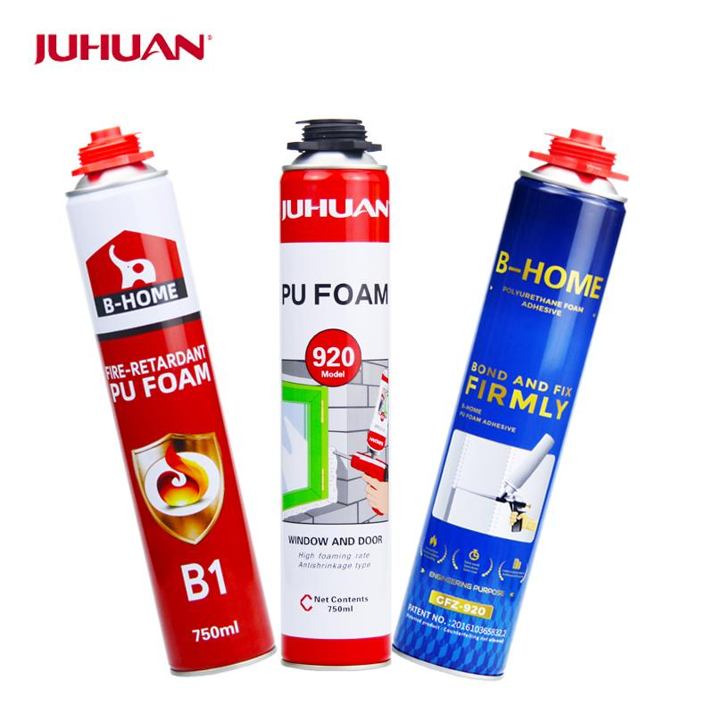 Juhuan-Great Price B3 Fire Retardant	Fireproof Polyurethane Foam Spray No Burning Matter Falls off Within 15 Seconds