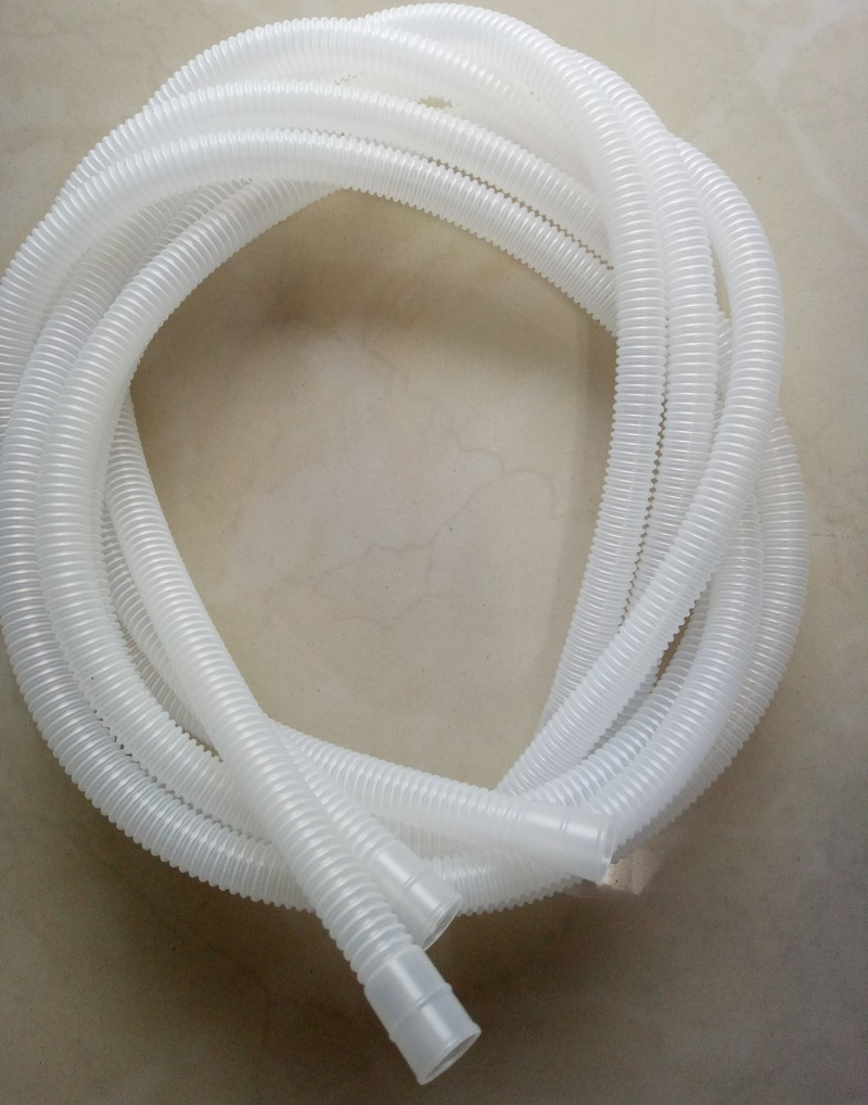 Nontoxic Transparent Corrugated Flexible Tube EVA PE Medical Tube Type