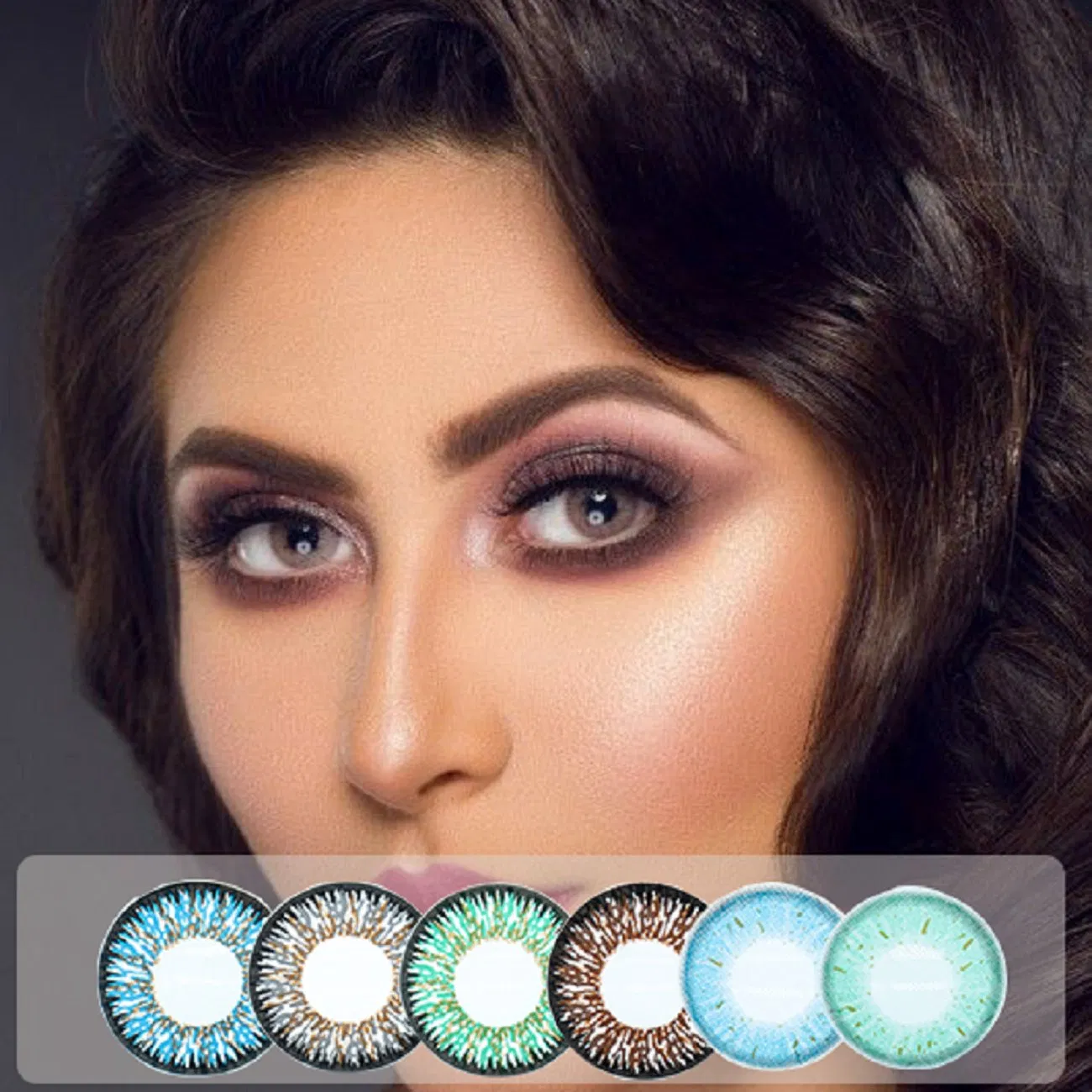 2PCS/Pair Beautiful Color Contact Lenses Soft Contact Lens Beautiful Pupil Mix The Pupil