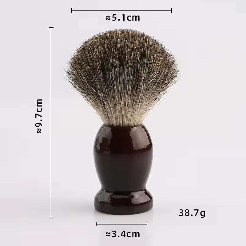 100% Pure Badger Shaving Brush Black Wooden Beard Brush High End Salon Shave Brush