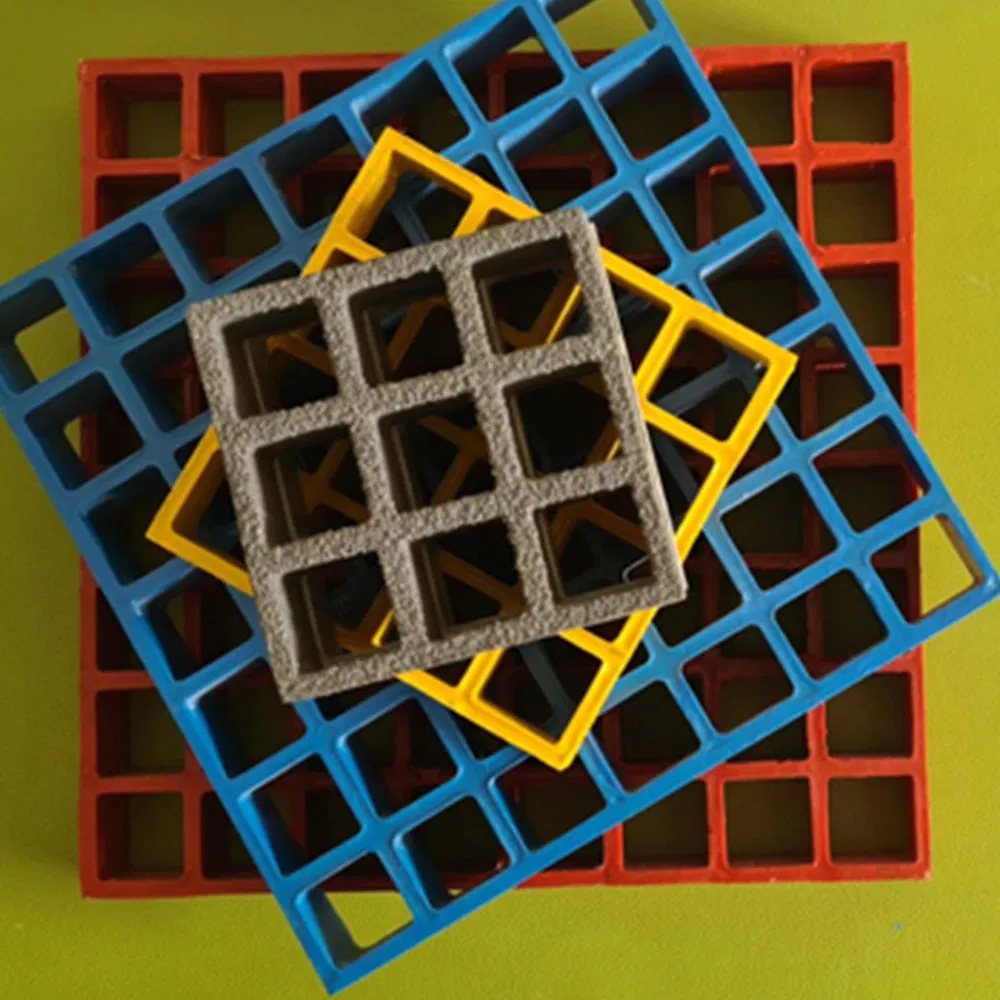 Tianfu 38X38mm Standard Public Safety FRP/GRP Mold Grating for Industrial Settings