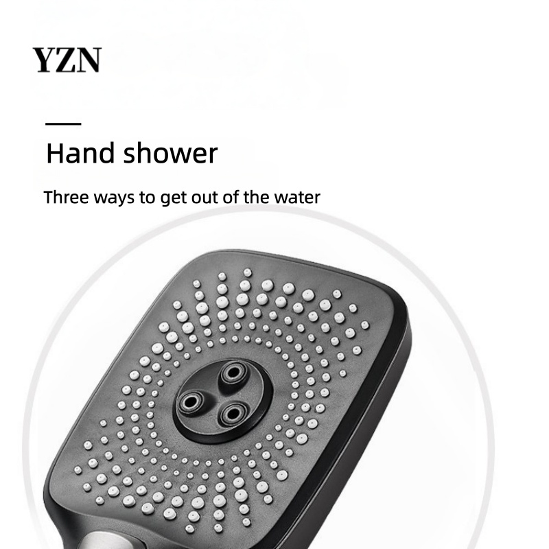 Dual Function Digital Display Screen Rain Shower Bathroom Faucet