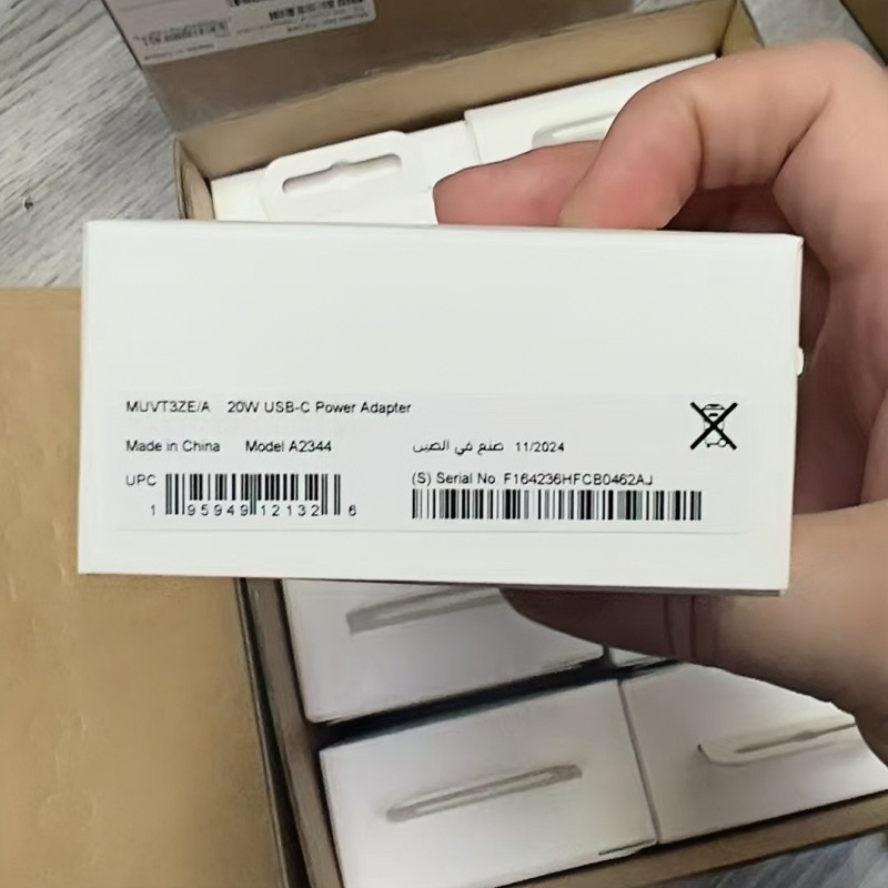 OEM High Quality Original Packing Phone Accessories Fast Charging Power Box 20W Supply UK Plug Power Adapter for iPhone Fast Type-C Wall Charger