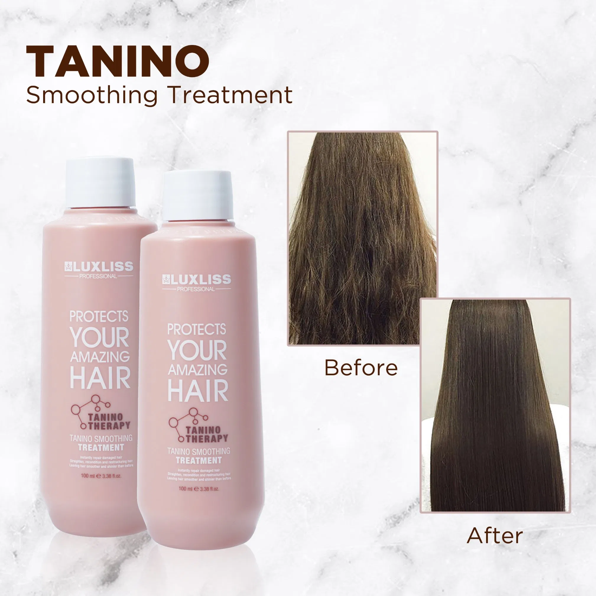 Luxliss Private Lebel Nanoplastia Straightening Hair Cream Taninn Smoothing Tanino Hair Treatment