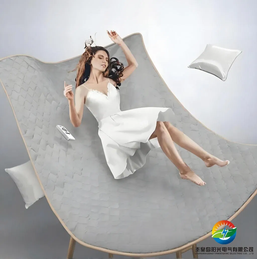 Fashion Overheat Protection Auto Shut-off Electric Heating Thermal Heated Mattress Pad Blanket