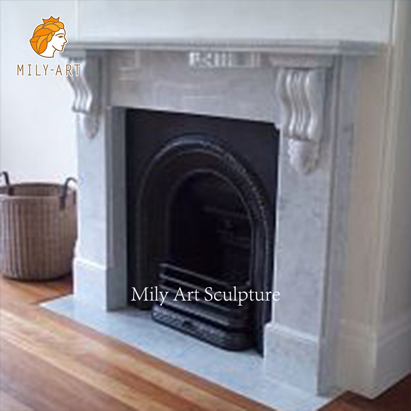 High Quality Indoor Onamental Natural Stone Marble Fireplace