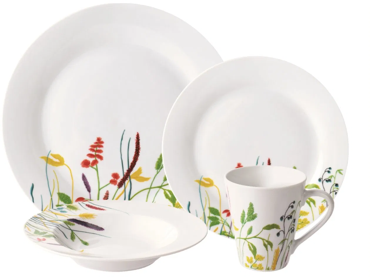Ceramic Porcelain 16 Pieces Dinnerware Dinner Set Stocks