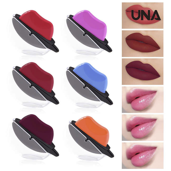 Newest Waterproof Lipstick Velvet Matte Long Lasting Lip-Shaped Lipstick Temperature Color Changing Lazy Lipstick
