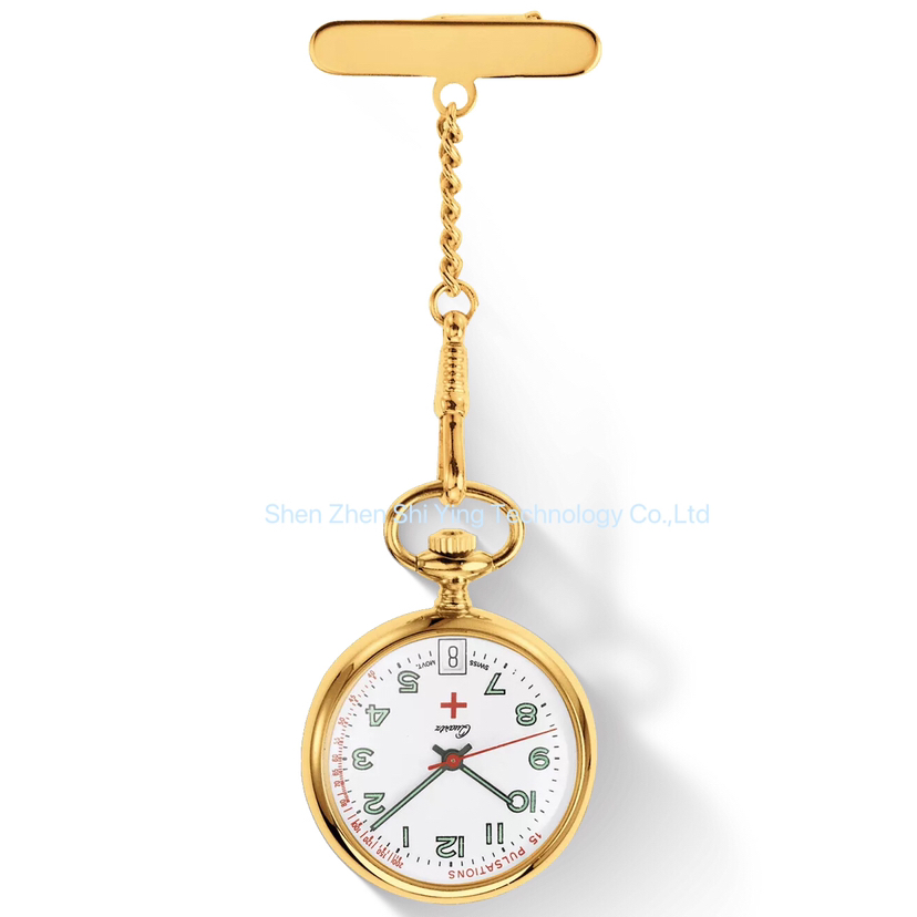 Best Promotion Gift Metal Silver Pocket Nurse Watch with Custom Logo