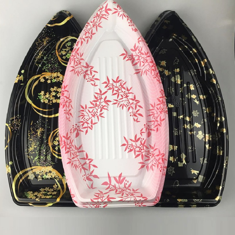 Disposable Large Plastic Sushi Boat Tray for Packing Wholesale for Restaurant