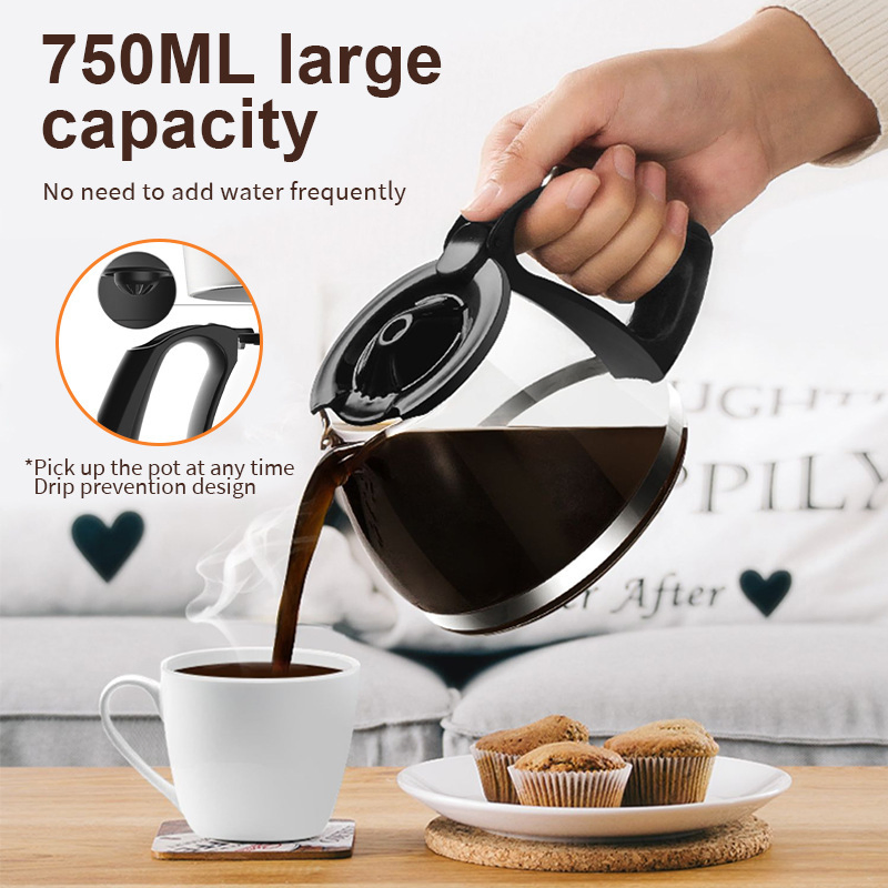 Smart Compact Drip Coffee Maker for Effortless Brewing