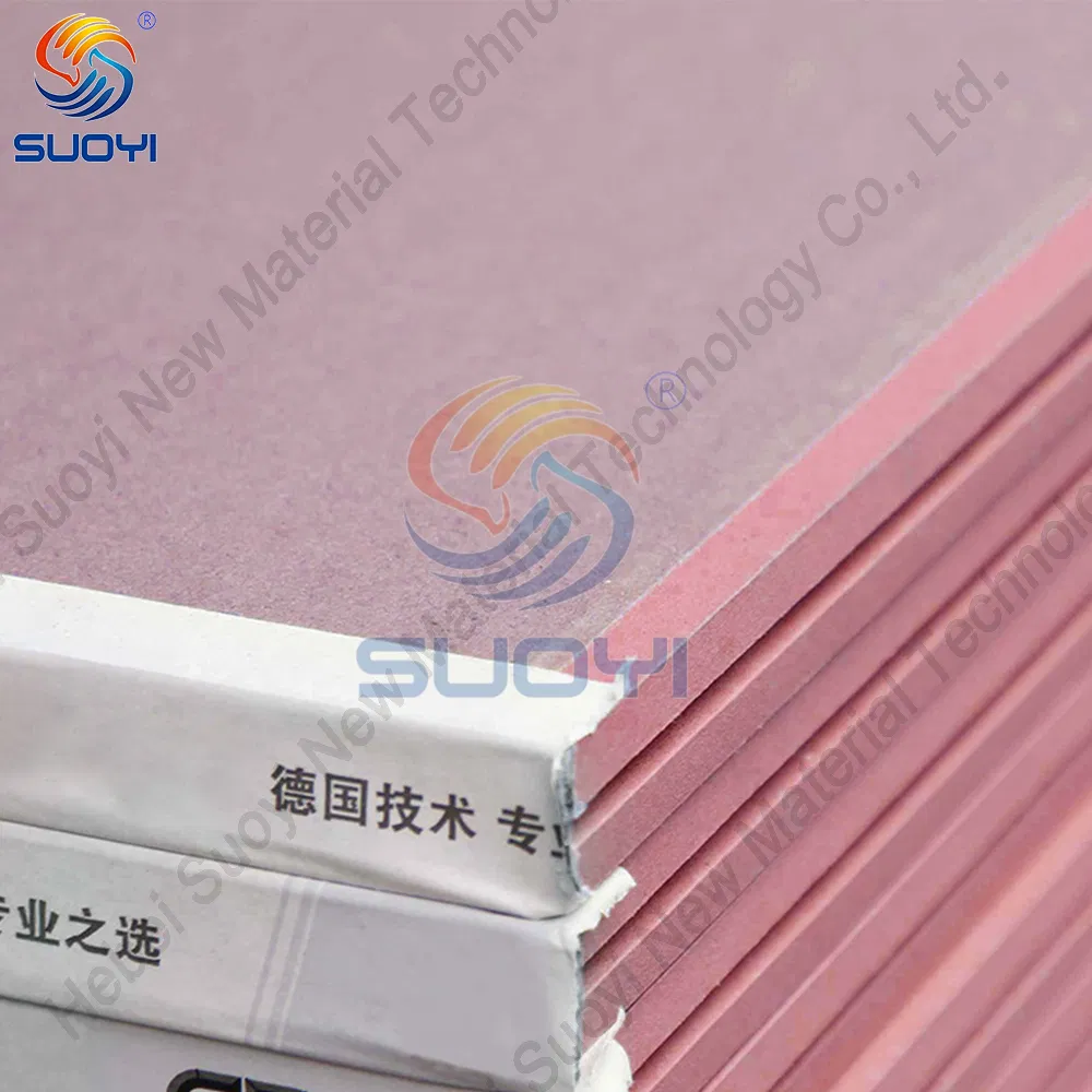 Suoyi 12mm Partition Drywall Building Material Cheap Prices Gypsum Board Plaster Board