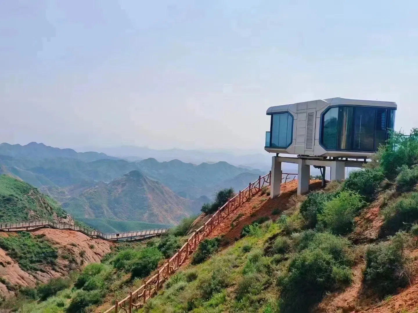 USA New Space Capsule Furnished Kitchen Bathroom Mobile Trailer Homes