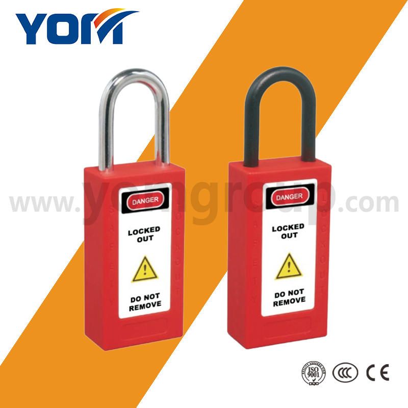 Wholesale Short Lock Shackle Nylon Safety Padlock with 25mm 38mm 76mm