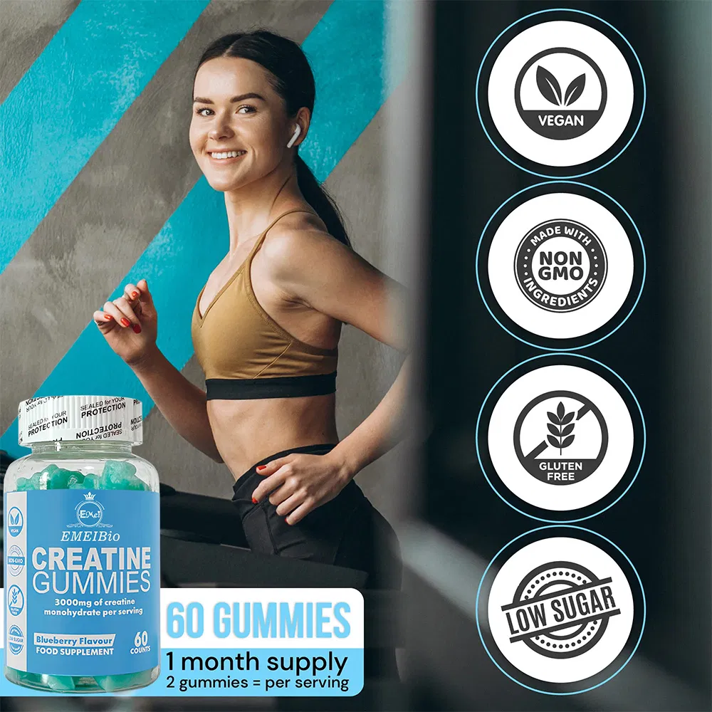Own-Brand Creatine Energy Supplement Shilajit Sports Collagen Gummies Increase Energy Creatine Monohydrate Gummy