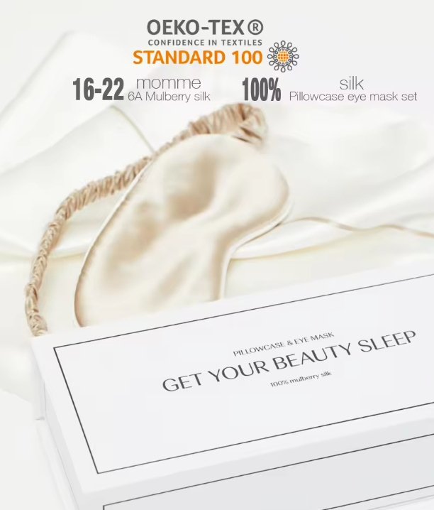 New Arrival 3D Eye Mask 100% Pure Mulberry Silk Drawstring Bag Eye Mask Accessories