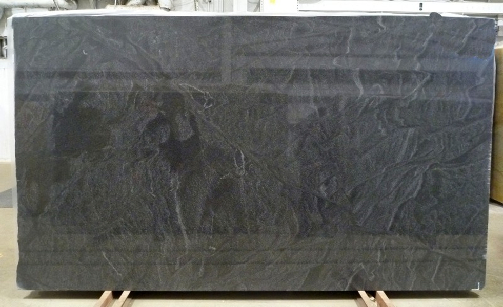 Leathered/Honed Jet Mist Black Granite for Tiles and Countertops