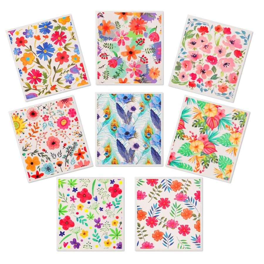 Swedish Dishcloth Cellulose Sponge Cloths Eco-Friendly No Odor Reusable Cleaning Cloths