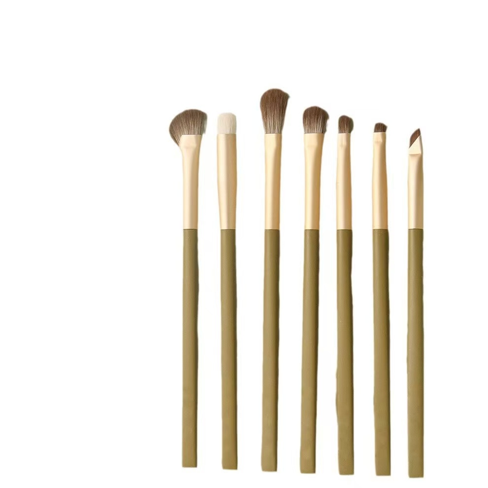 Avocado 7-Piece Essential Makeup Brush Set for Flawless Application