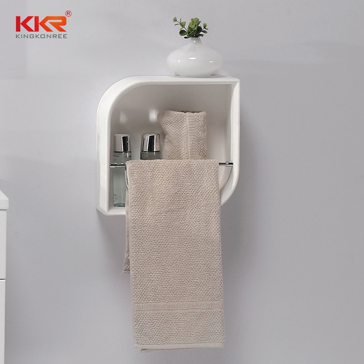 Solid Surface Bathroom Shelf Corner