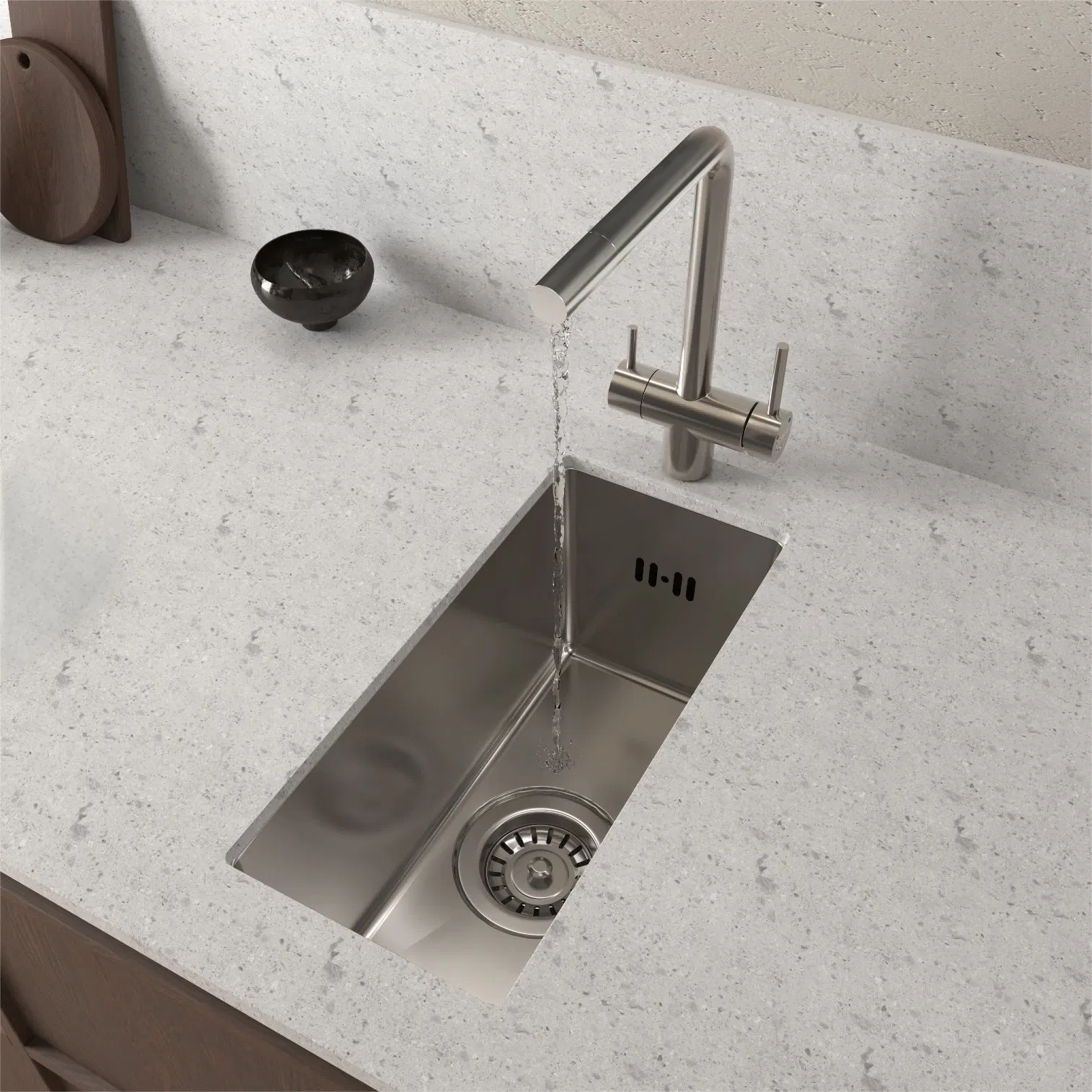 Apartment Small Bar RV Basin Undermount Stainless Steel Kitchen Sink