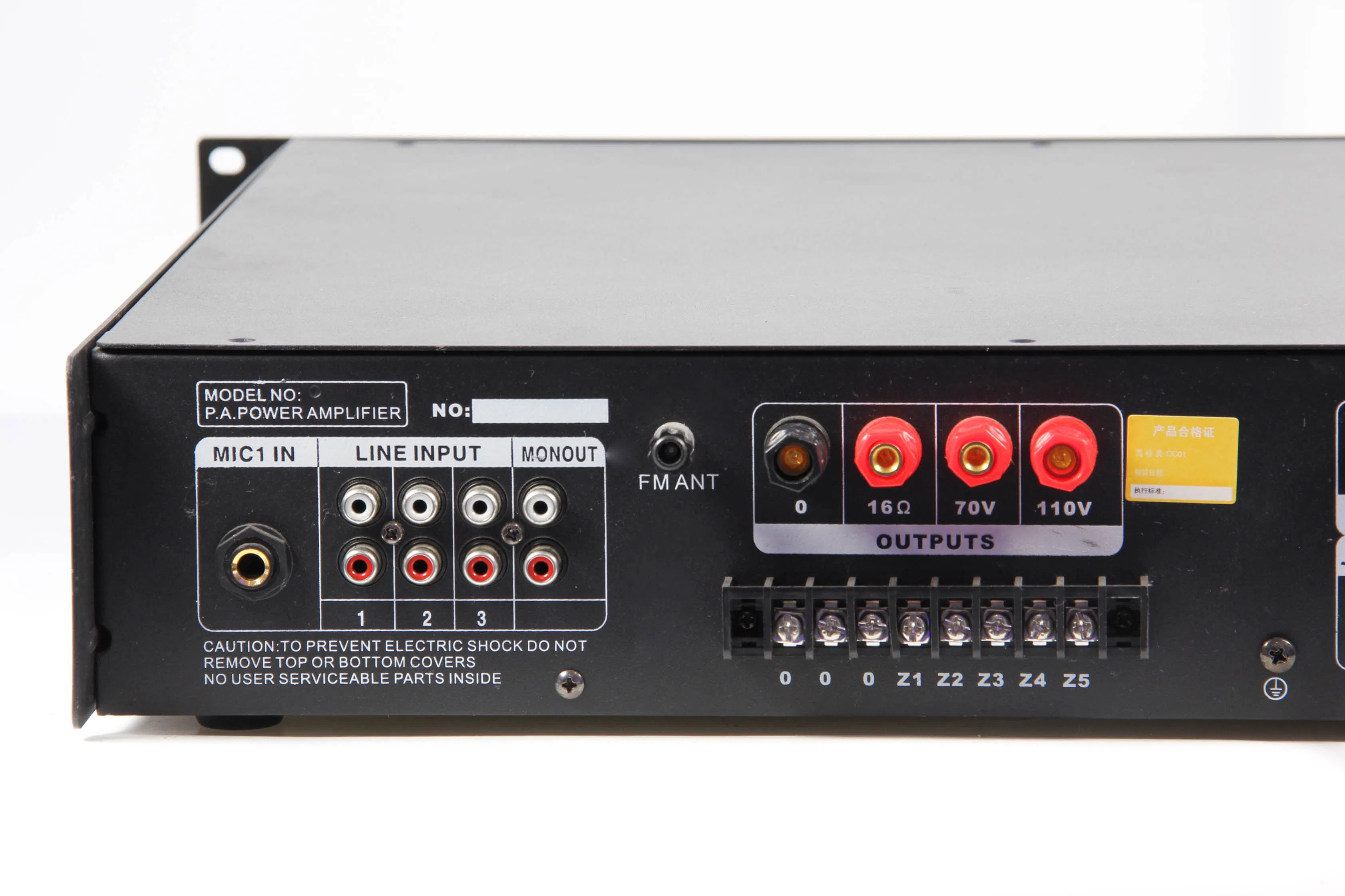 5 Zones with Switches 60W Mixing Power 2u Amplifier