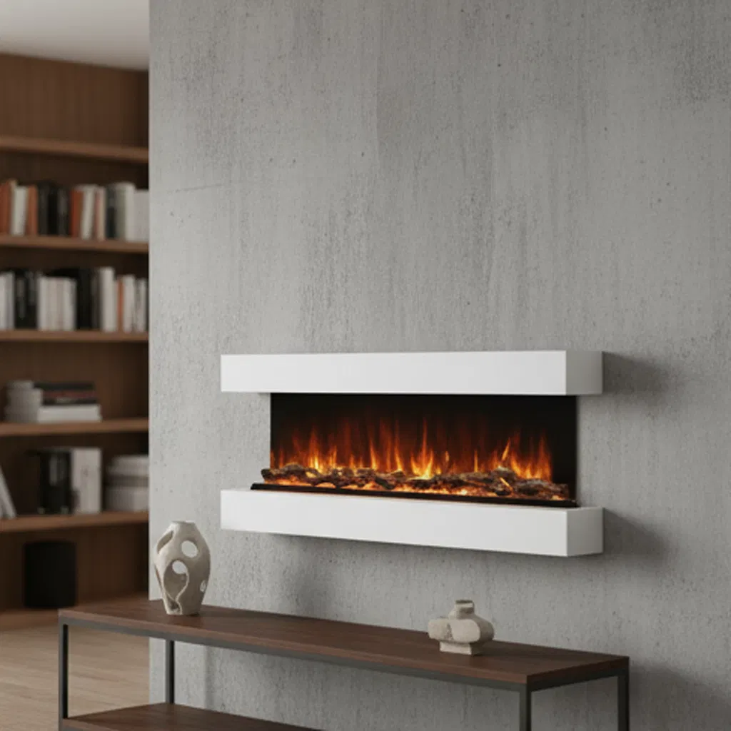 Zhongshan 1500mm Electric Fireplace with Modern Design and Remote Control