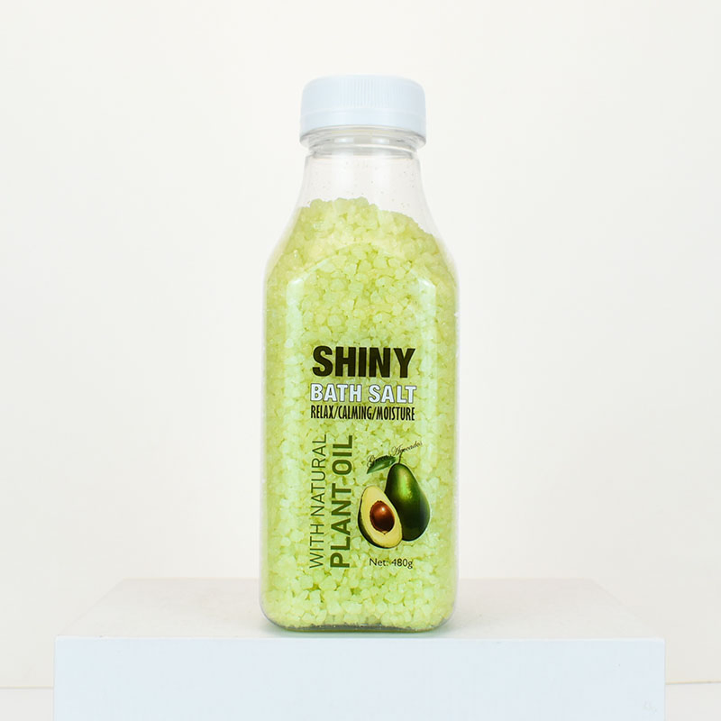 Avocado SPA Home Use Relaxing Fragrance Scented Bath Soak Sea Salt in Jar
